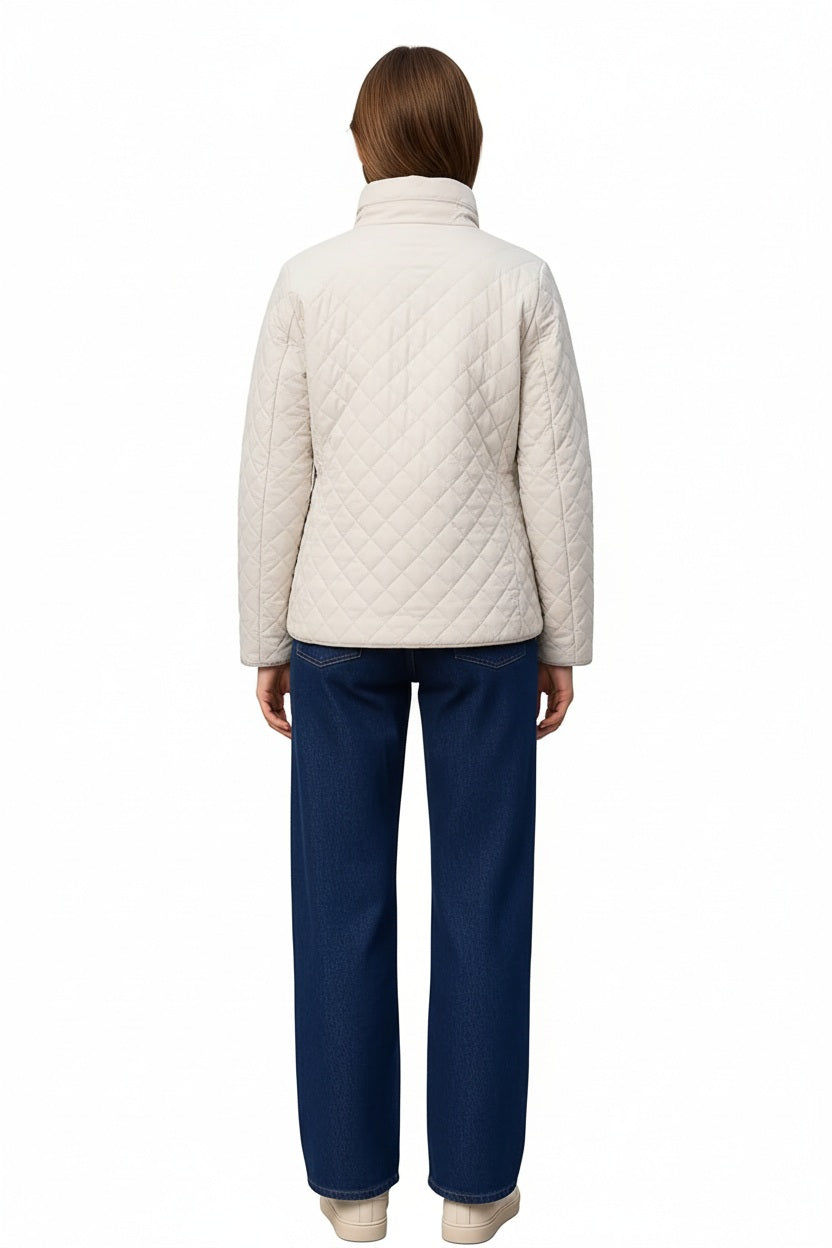 Women Solid Mandarin Neck Jacket