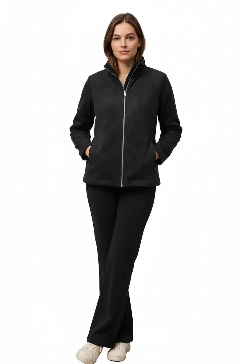 Women Solid Mandarin Neck Jacket