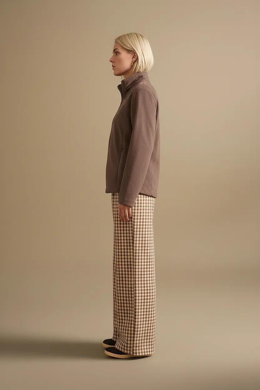 Women Suede Lightweight Woven Jacket