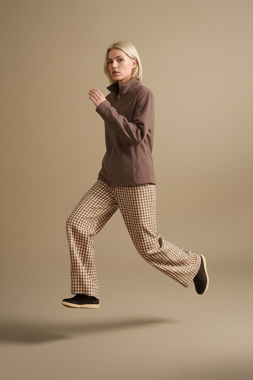 Women Suede Lightweight Woven Jacket