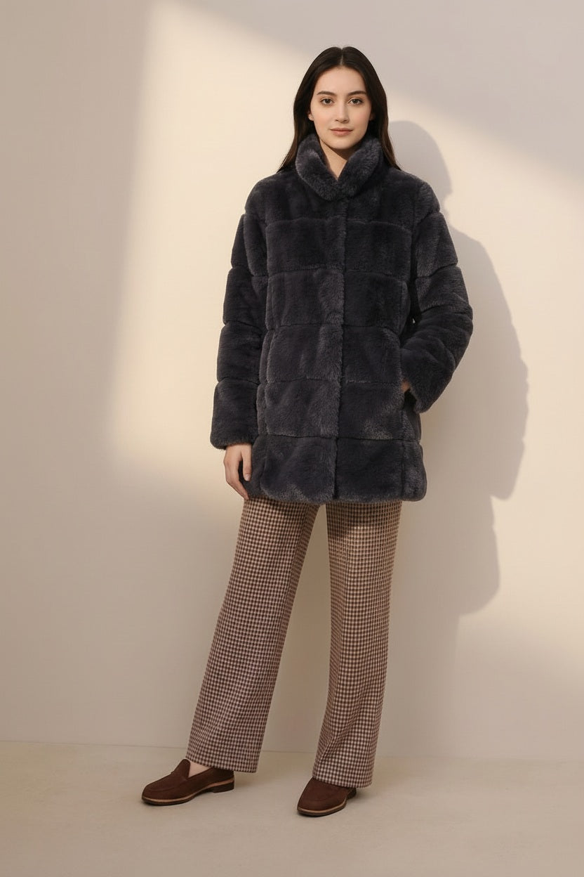 Women Single-Breasted Overcoat