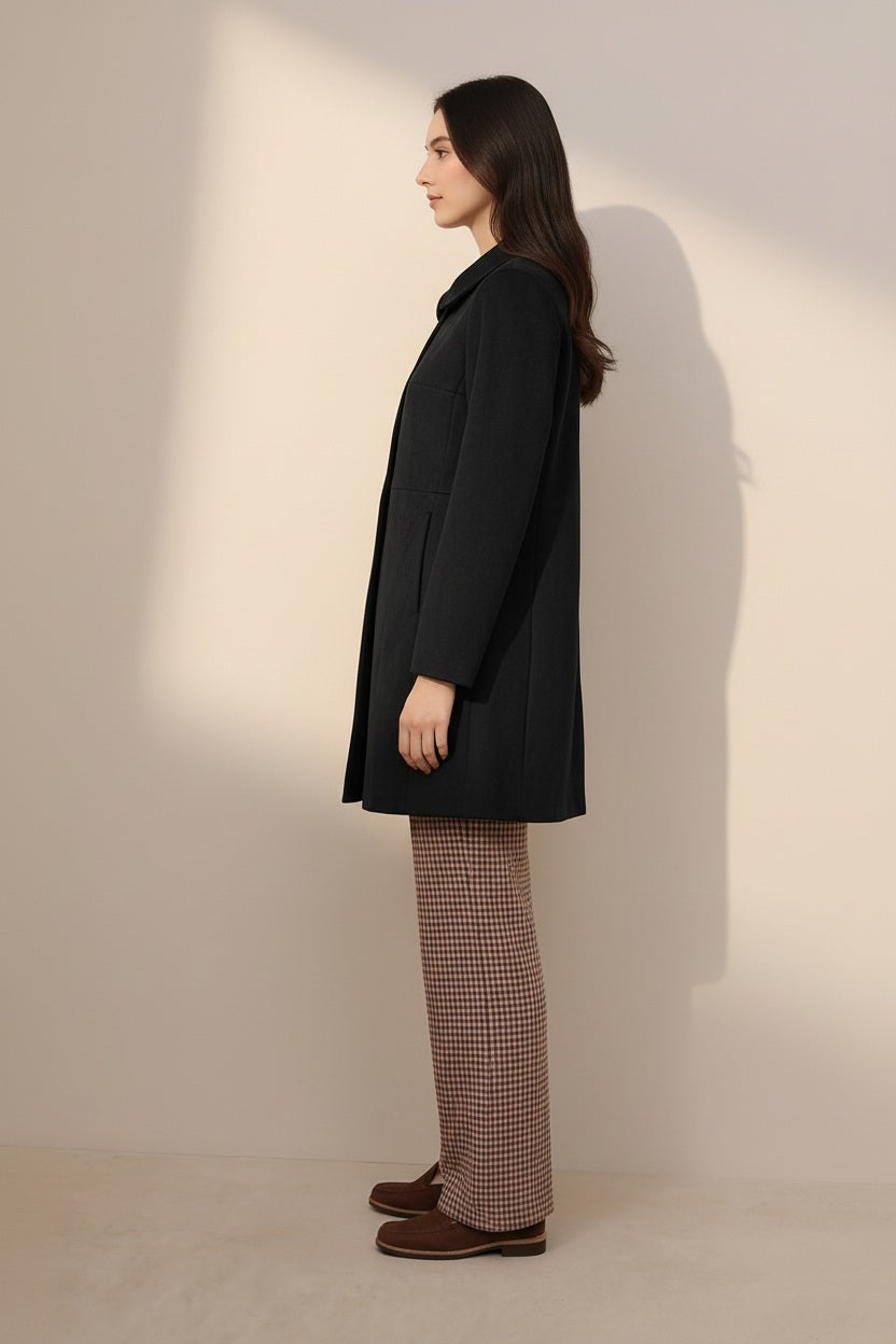 Women Single-Breasted Overcoat