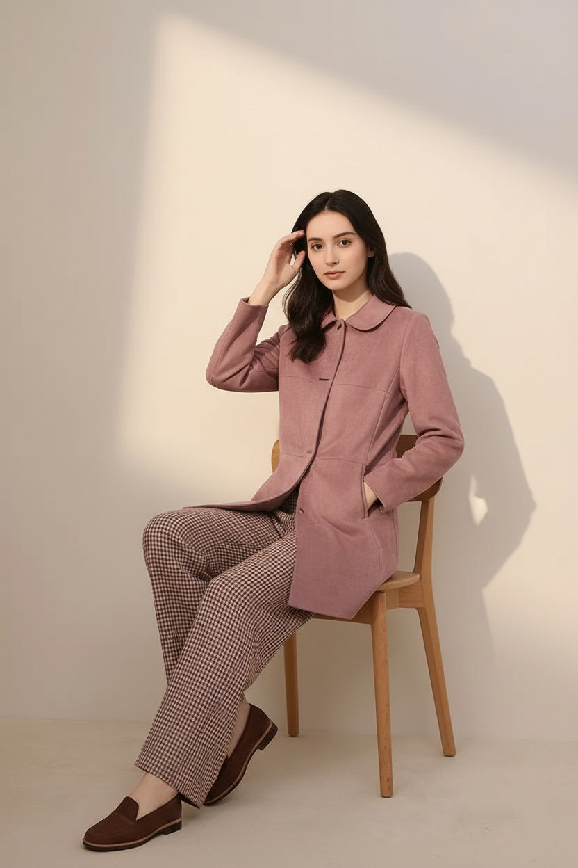 Women Single-Breasted Overcoat