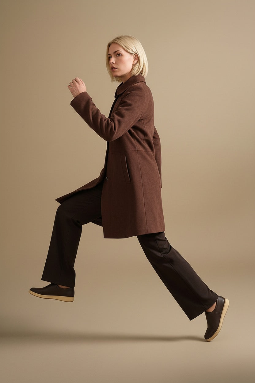 Women Single-Breasted Overcoat