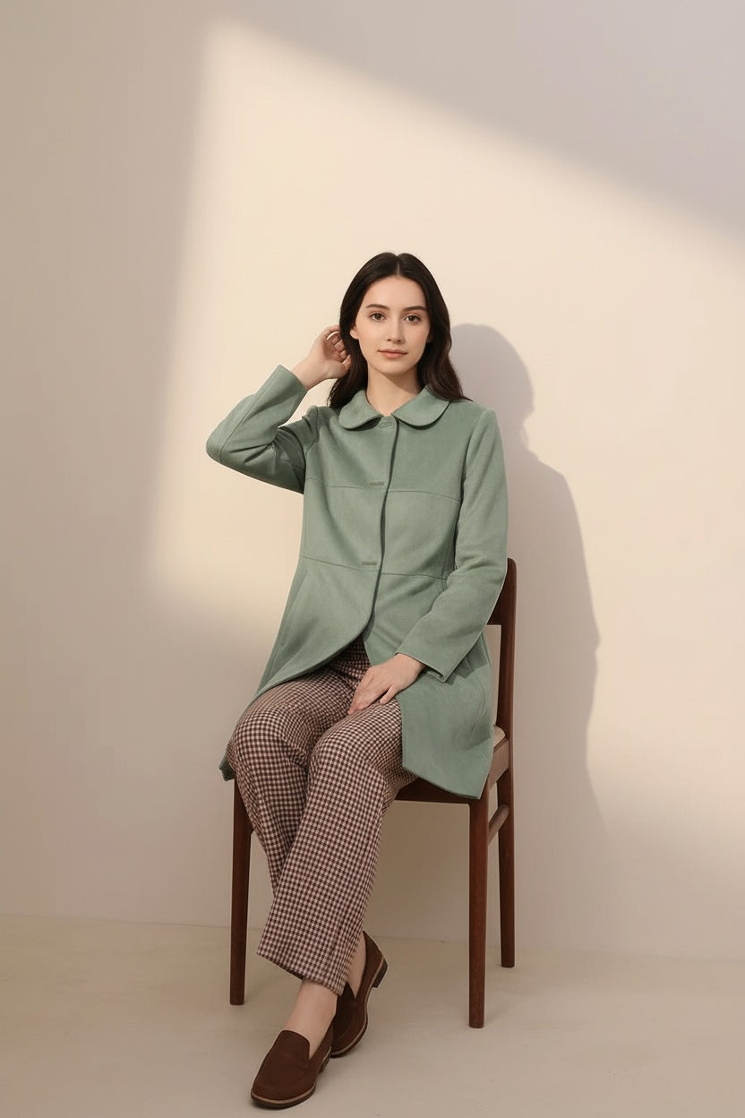 Women Single-Breasted Overcoat