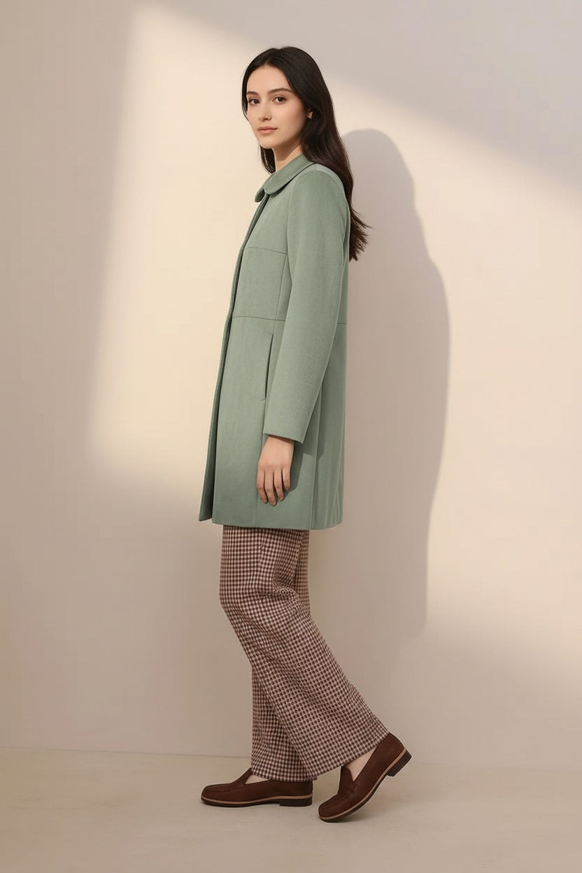 Women Single-Breasted Overcoat