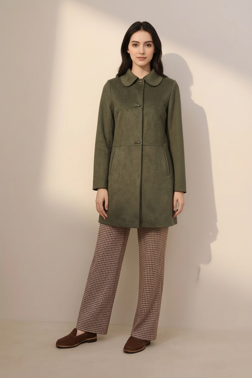 Women Single-Breasted Overcoat