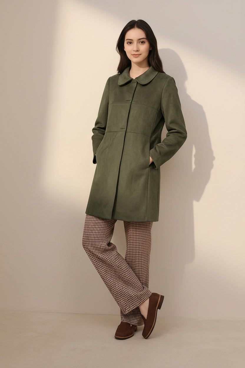 Women Single-Breasted Overcoat
