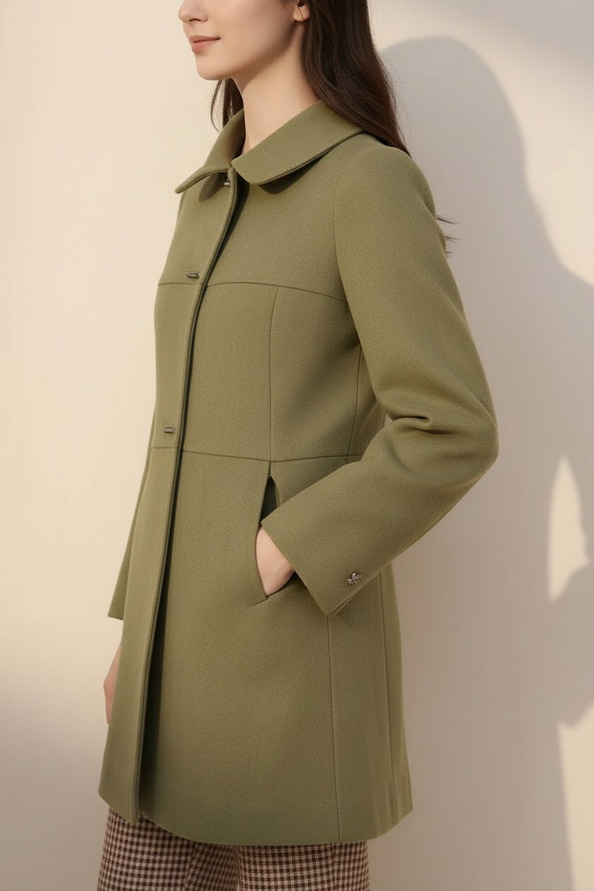 Women Single-Breasted Overcoat