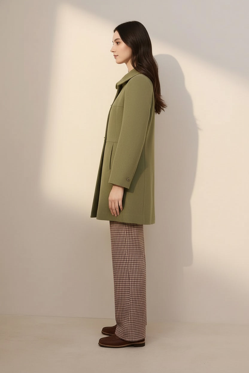 Women Single-Breasted Overcoat