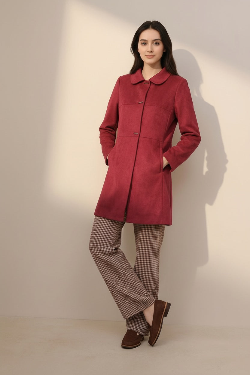 Women Single-Breasted Overcoat