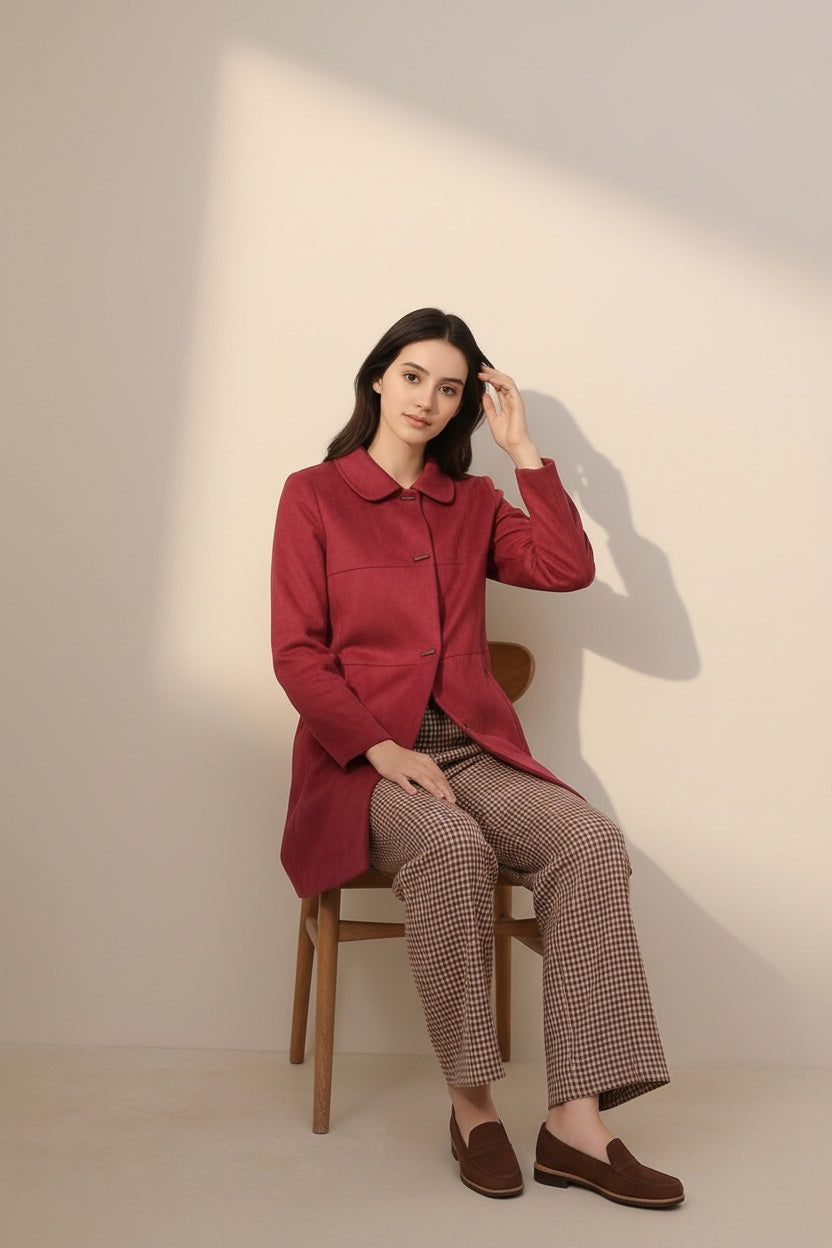 Women Single-Breasted Overcoat