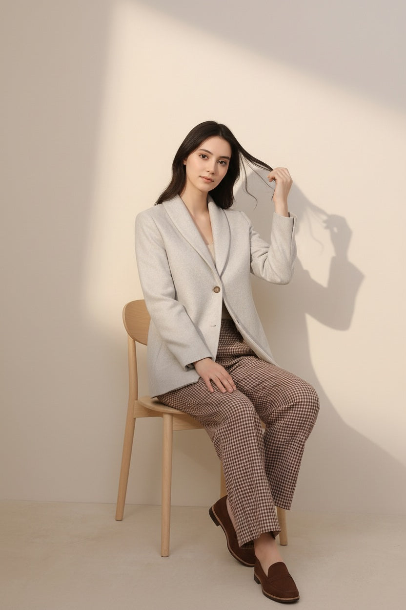 Women Single-Breasted Overcoat