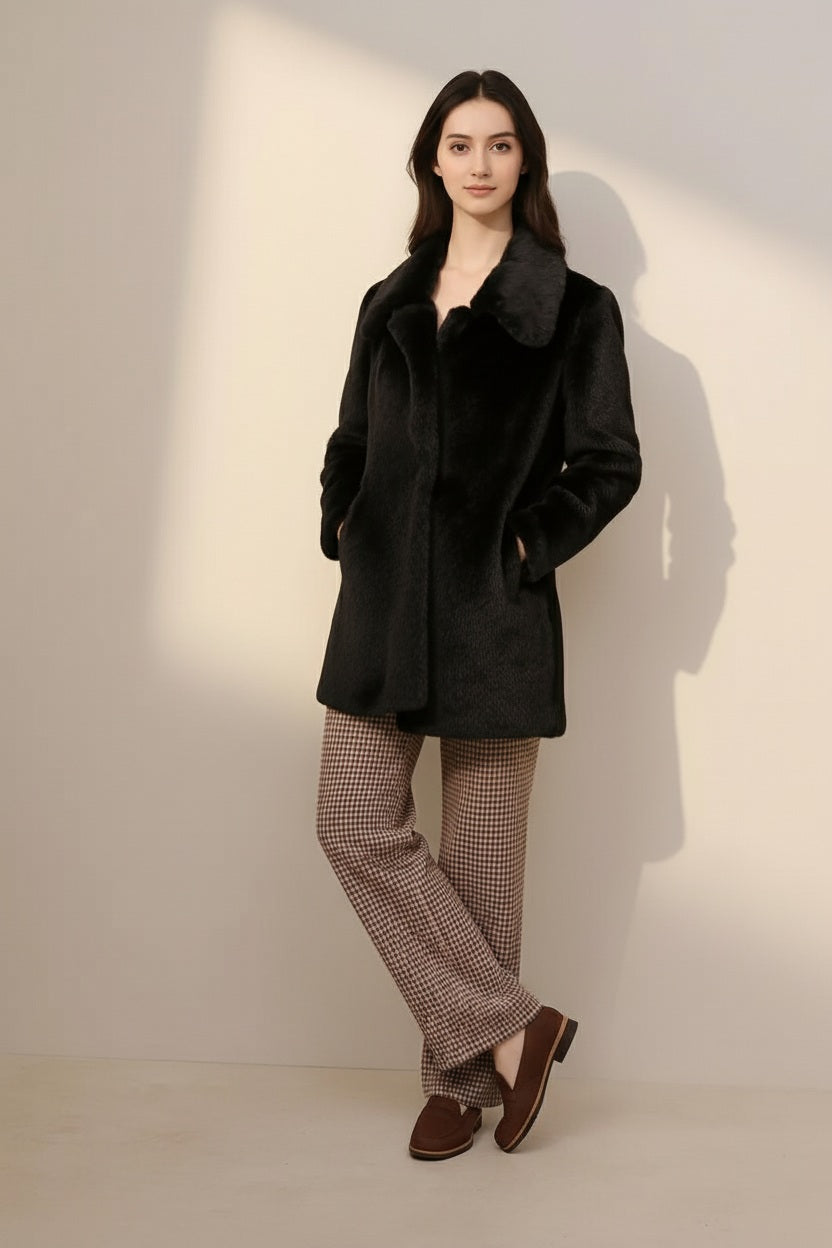 Women Single-Breasted Overcoat