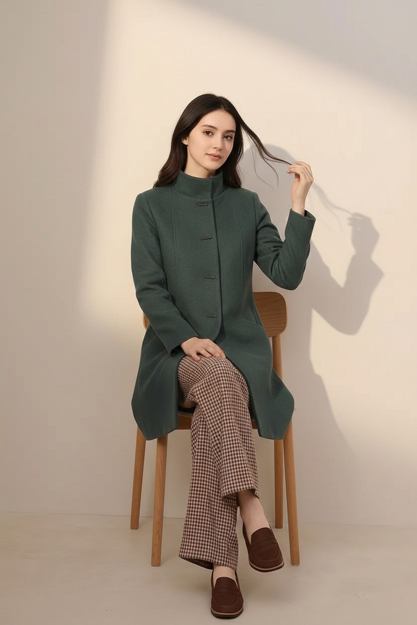 Women Solid Coat