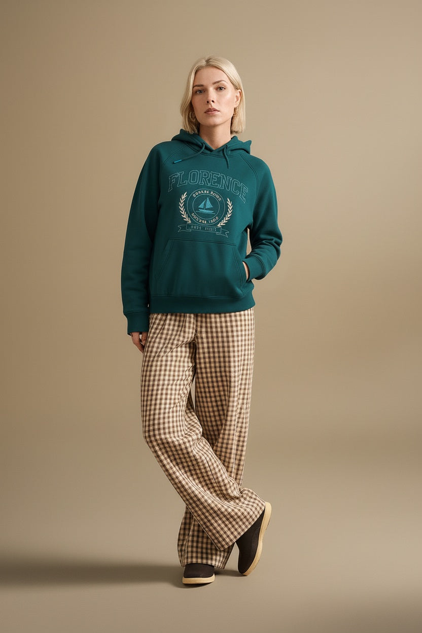 Women Graphic Print Hooded Neck Sweatshirt