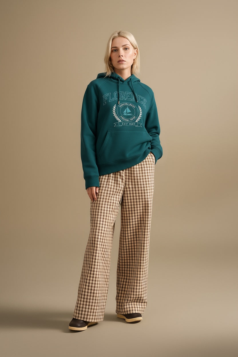 Women Graphic Print Hooded Neck Sweatshirt