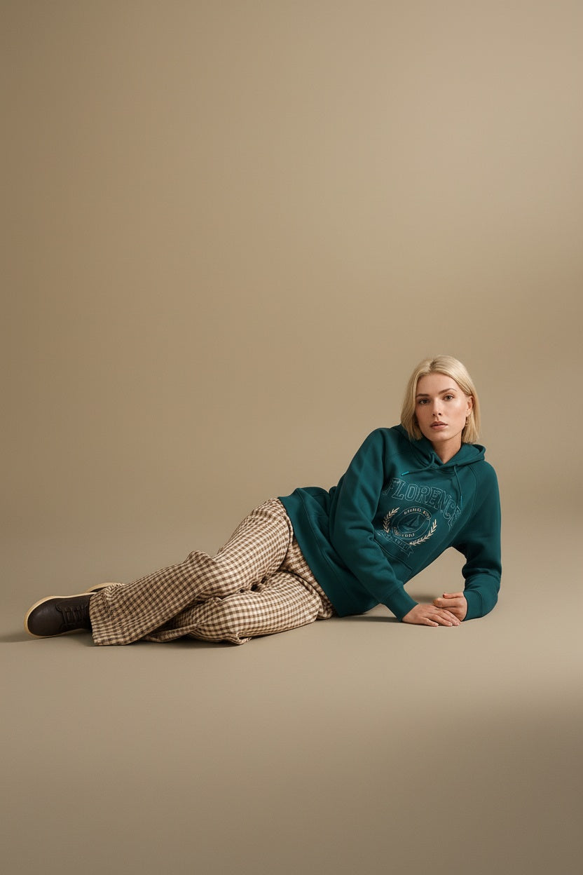 Women Graphic Print Hooded Neck Sweatshirt