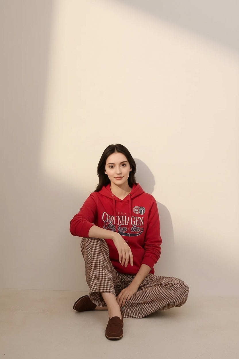 Women Graphic Round Neck Sweatshirt