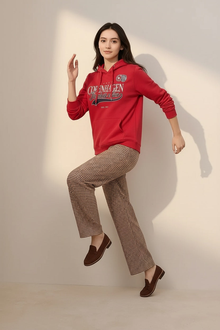 Women Graphic Round Neck Sweatshirt