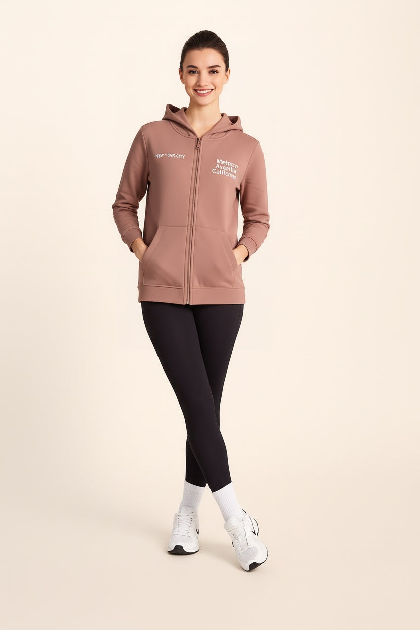 Women Graphic Print Hooded Neck Sweatshirt