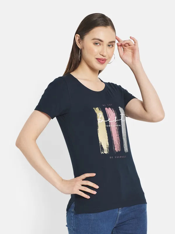 Women Indigo T-Shirt