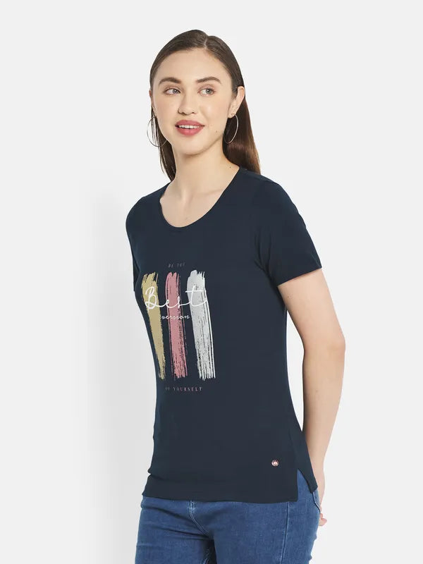 Women Indigo T-Shirt