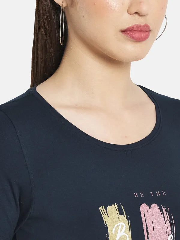 Women Indigo T-Shirt