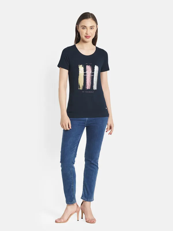 Women Indigo T-Shirt
