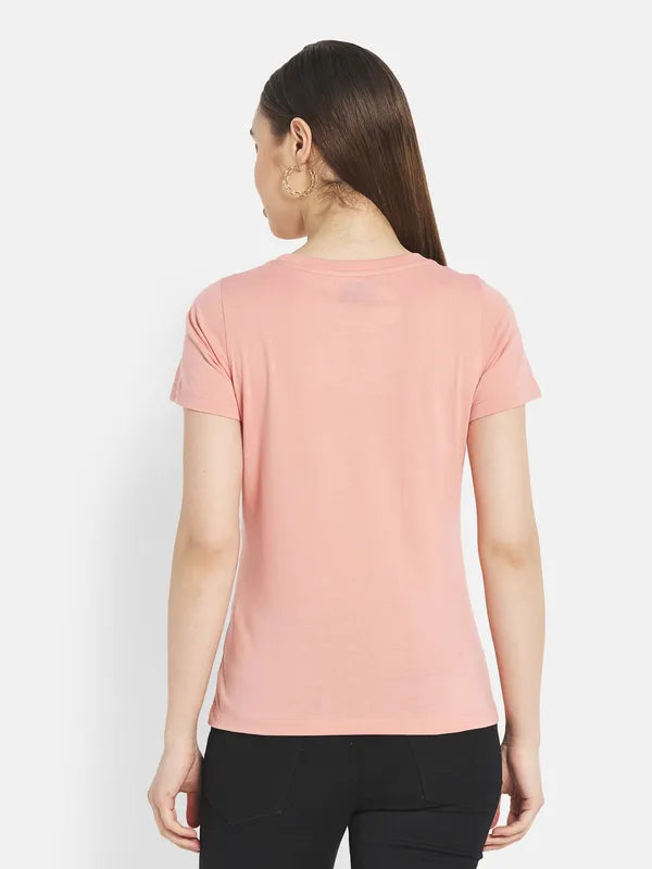Women Dusty Peach T-Shirt