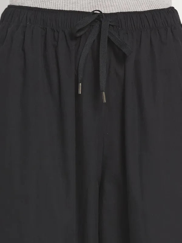 Women Solid Cotton Track Pants