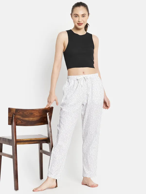 Women White Trackpants