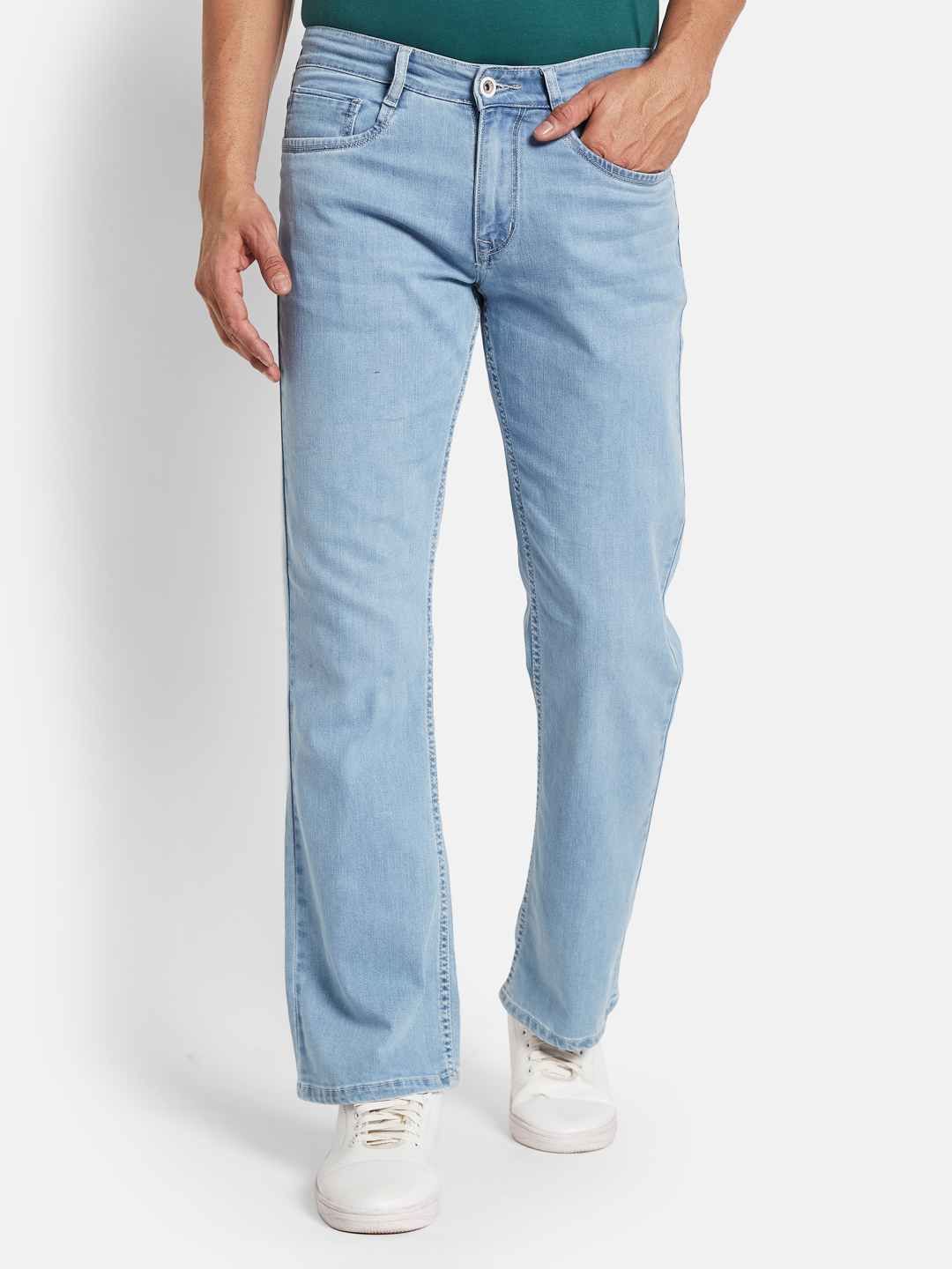 Octave Men Bootcut Heavy Fade Stretchable Jeans