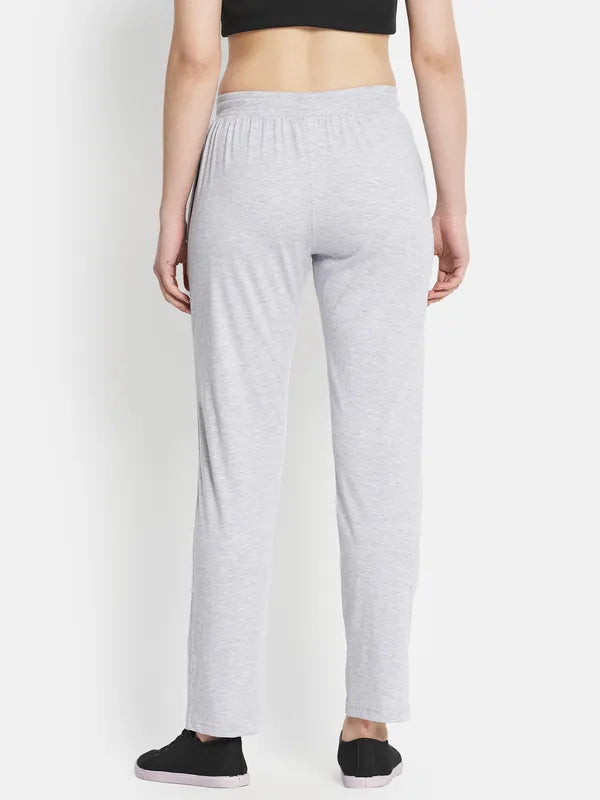 Women Grey Melange Trackpants