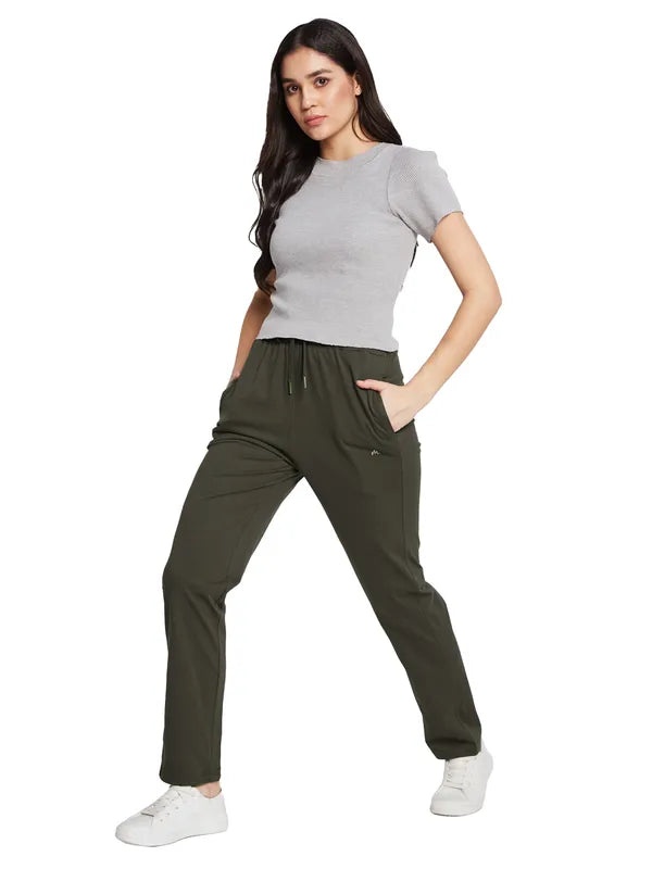 Mettle Women Regular Fit Cotton Track Pants
