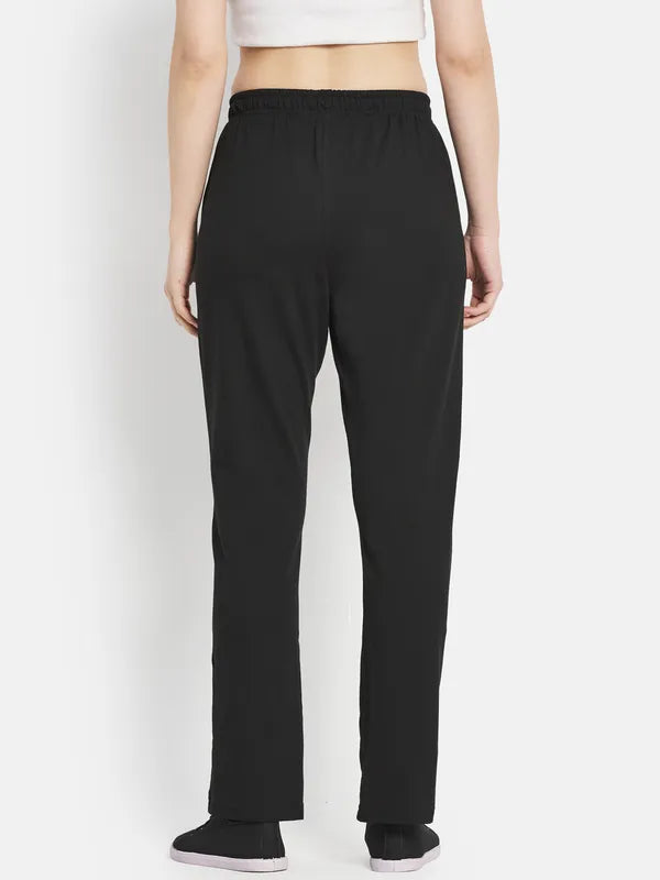 Women Black Trackpants