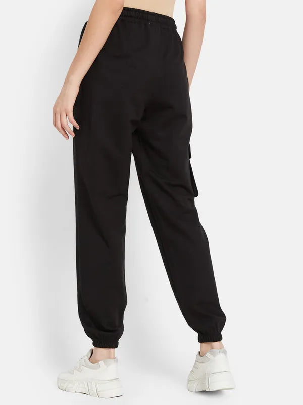 Typographic Print  Cargo Joggers
