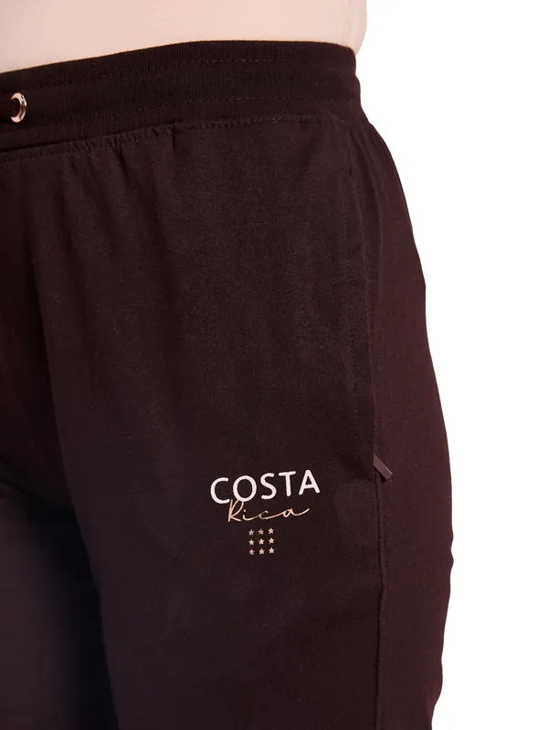 Typographic Print Lower With Drawstring