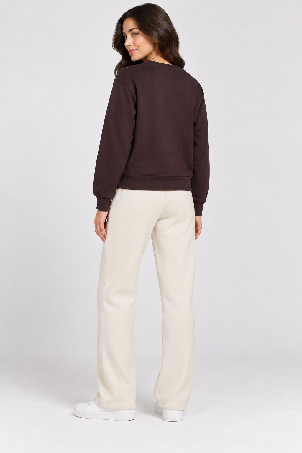 Women’s Arona Brushed Cotton Fleece Regular Fit Lower – Comfortable Winter Jogger Pants