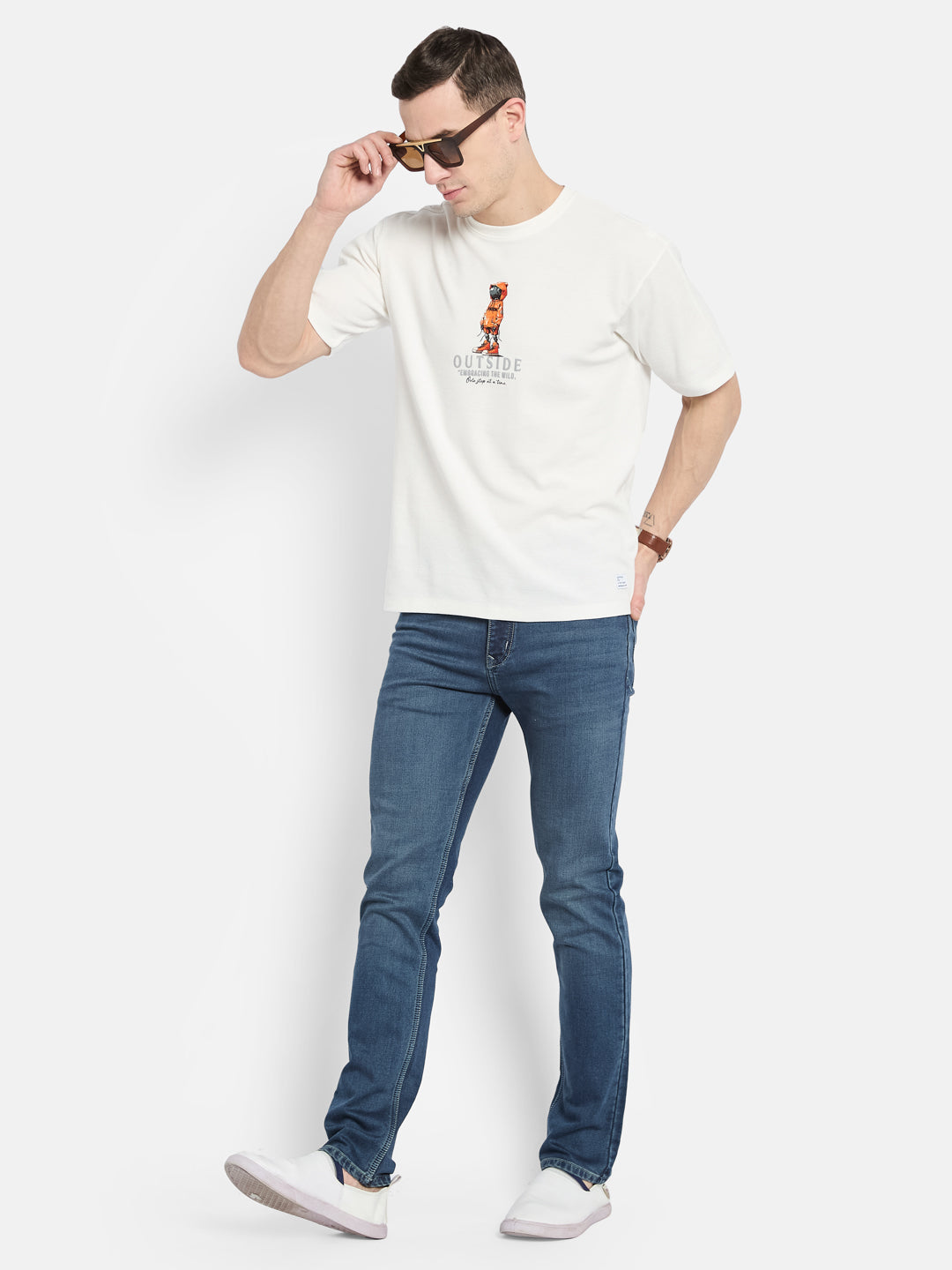 Octave Men Printed T-shirt