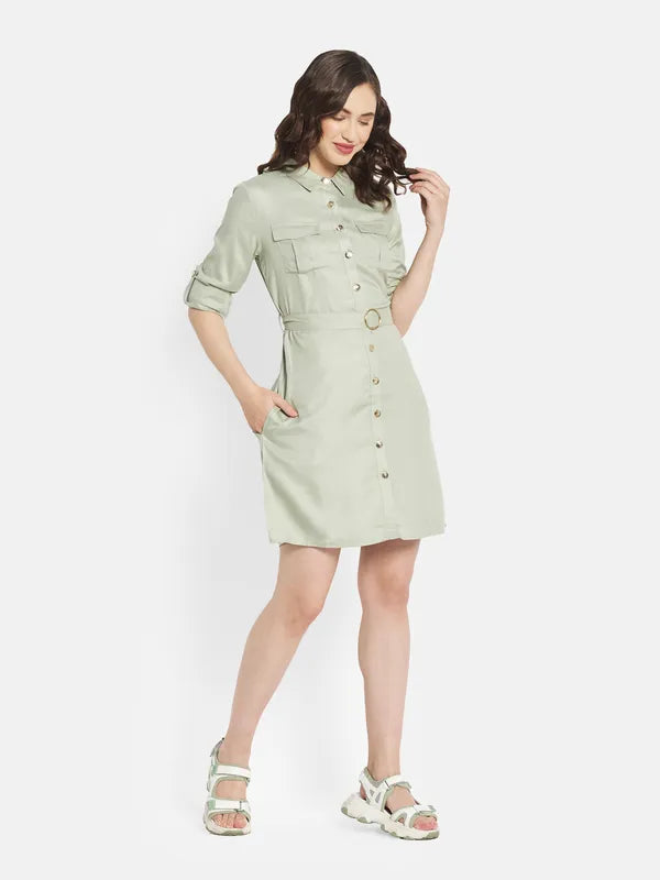 Women Dusty Mint Dress