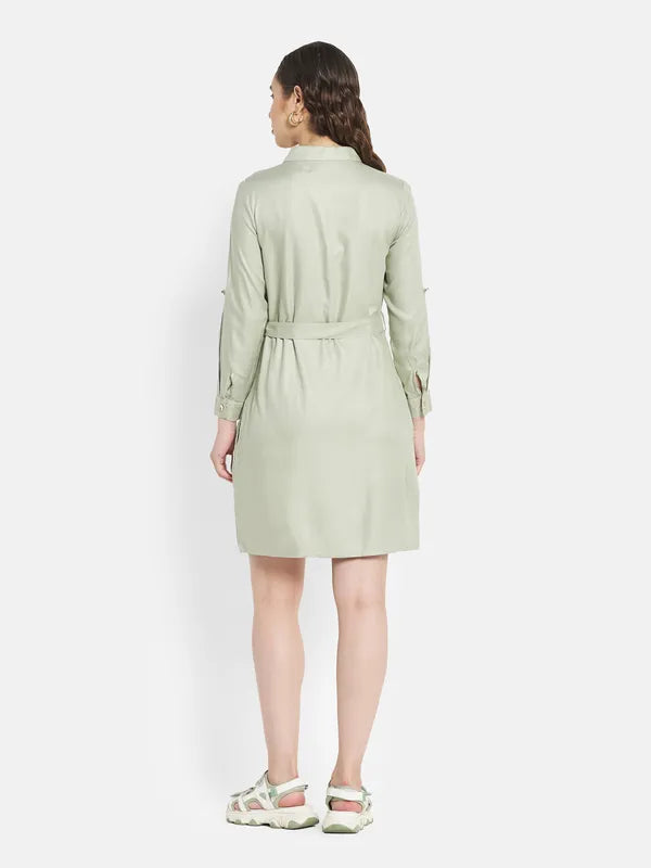 Women Dusty Mint Dress