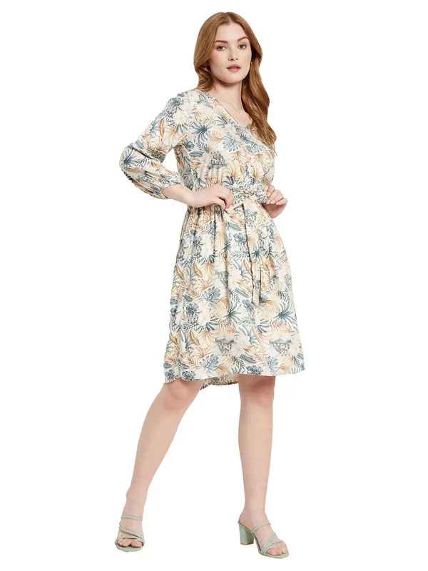 Multicoloured Floral Print Dress