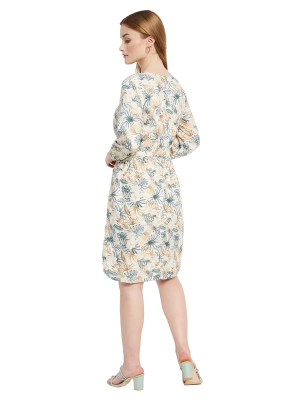 Multicoloured Floral Print Dress