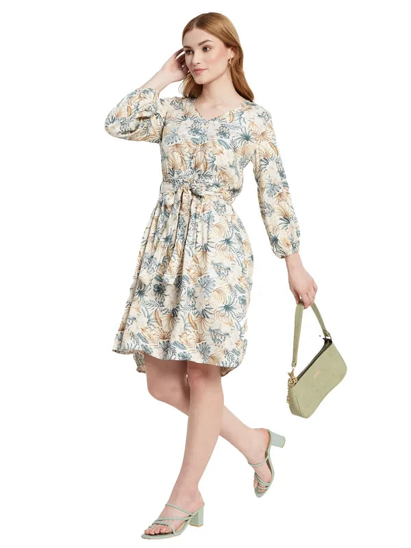 Multicoloured Floral Print Dress