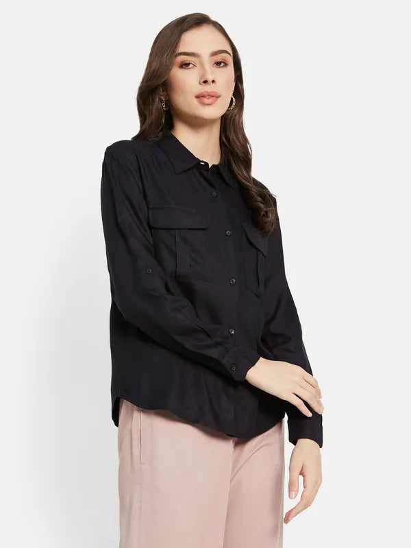 Plain Shirt With Cargo Pockets