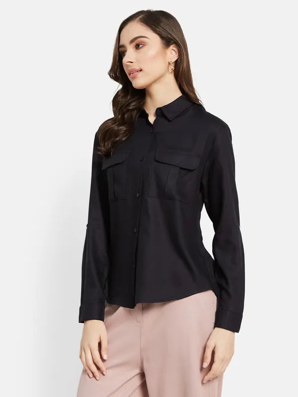 Plain Shirt With Cargo Pockets