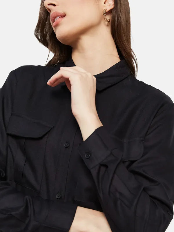 Plain Shirt With Cargo Pockets