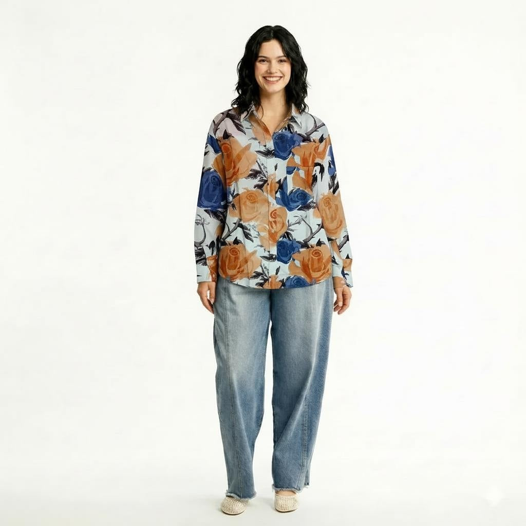 Women Floral Printed Casual Shirt