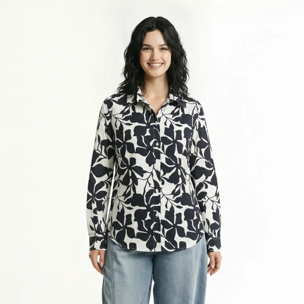Women Floral Printed Casual Shirt